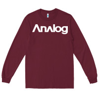 Burgundy analog Long Sleeve Tee - artisFamous