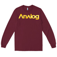 Burgundy analog Long Sleeve Tee - artisFamous