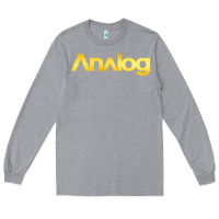 Heather Grey analog Long Sleeve Tee - artisFamous