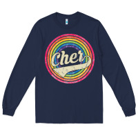 Navy cher Long Sleeve Tee - artisFamous