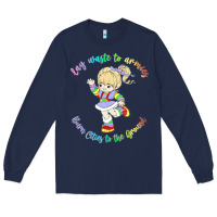 Navy rainbow brite badass   rainbow brite Long Sleeve Tee - artisFamous