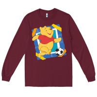 Burgundy winnie the pooh Long Sleeve Tee - artisFamous