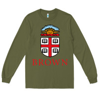 Army Green brown university Long Sleeve Tee - artisFamous