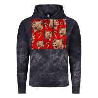 Cloud Black Yorkshire Pig And Candy Cane Vintage Hoodie - LillyAllenDesigns