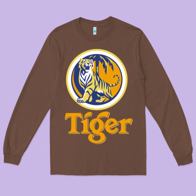 The Tiger Long Sleeve Tee Designed By Artisfamous