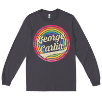 Smoke george carlin   retro rainbow faded style Long Sleeve Tee - artisFamous