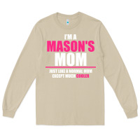 Mushroom i'm a mason's  mom just like a normal mom Long Sleeve Tee - artisFamous