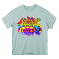 Hello Summer Tie Dye Heavy Core Tee | Teevron