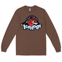 Chestnut The Icehogs, Rockford Long Sleeve Tee - artisFamous