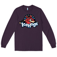 Plum The Icehogs, Rockford Long Sleeve Tee - artisFamous