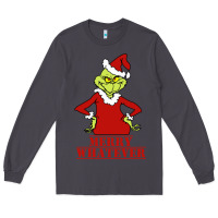 Smoke Merry Whatever Grinch Long Sleeve Tee - artisFamous