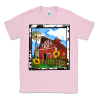 Bubblegum Pink rustic western barn olivia Classic Tee - OliviaCreatesArt