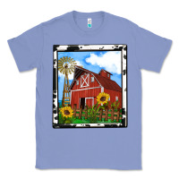 Colony Blue rustic western barn olivia Classic Tee - OliviaCreatesArt
