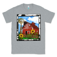 Heather Grey rustic western barn olivia Classic Tee - OliviaCreatesArt