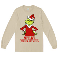 Mushroom Merry Whatever Grinch Long Sleeve Tee - artisFamous