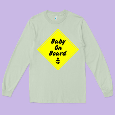 Baby On Board Long Sleeve Tee Designed By Artisfamous