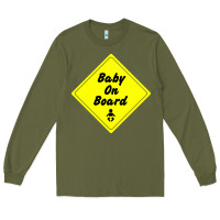 Army Green baby on board Long Sleeve Tee - artisFamous