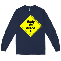 Navy baby on board Long Sleeve Tee - artisFamous