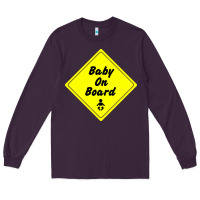 Plum baby on board Long Sleeve Tee - artisFamous