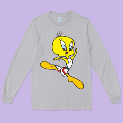 Tweety Bird Long Sleeve Tee Designed By Artisfamous