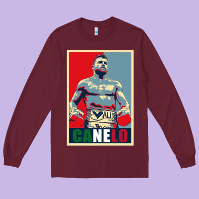 Canelo Alvarez Mexican Boxing Long Sleeve Tee Designed By Artisfamous