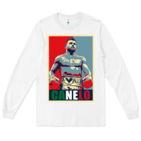 White canelo alvarez mexican boxing Long Sleeve Tee - artisFamous