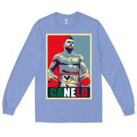 Colony Blue canelo alvarez mexican boxing Long Sleeve Tee - artisFamous