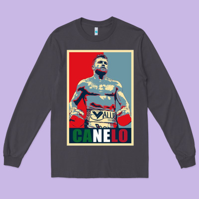 Canelo Alvarez Mexican Boxing Long Sleeve Tee Designed By Artisfamous