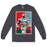 Smoke canelo alvarez mexican boxing Long Sleeve Tee - artisFamous