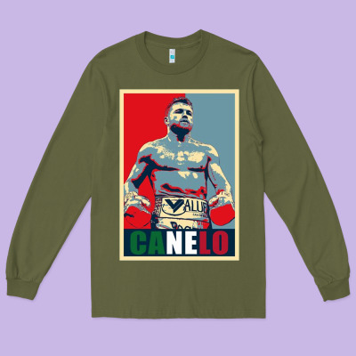 Canelo Alvarez Mexican Boxing Long Sleeve Tee Designed By Artisfamous