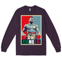 Plum canelo alvarez mexican boxing Long Sleeve Tee - artisFamous