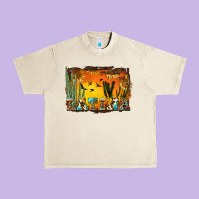 Western Latina Urban Heavy Tee Designed By Bundleandbundleshop