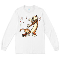White calvin dance party Long Sleeve Tee - artisFamous