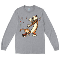 Heather Grey calvin dance party Long Sleeve Tee - artisFamous