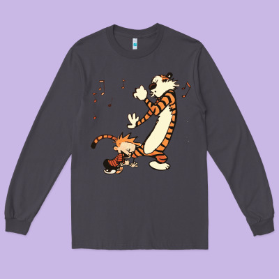 Calvin Dance Party Long Sleeve Tee Designed By Artisfamous