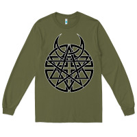 Army Green disturbed 1 Long Sleeve Tee - artisFamous