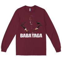Burgundy baba yaga Long Sleeve Tee - artisFamous