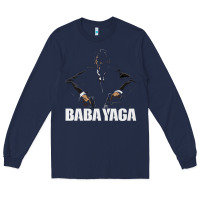 Navy baba yaga Long Sleeve Tee - artisFamous