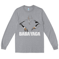 Heather Grey baba yaga Long Sleeve Tee - artisFamous