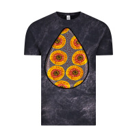 Cloud Black african fabric pattern teardrop earrings 5 Vintage Tee - BundleAndBundleShop