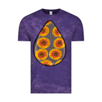 Cloud Purple african fabric pattern teardrop earrings 5 Vintage Tee - BundleAndBundleShop