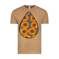 Vintage Camel african fabric pattern teardrop earrings 5 Vintage Tee - BundleAndBundleShop