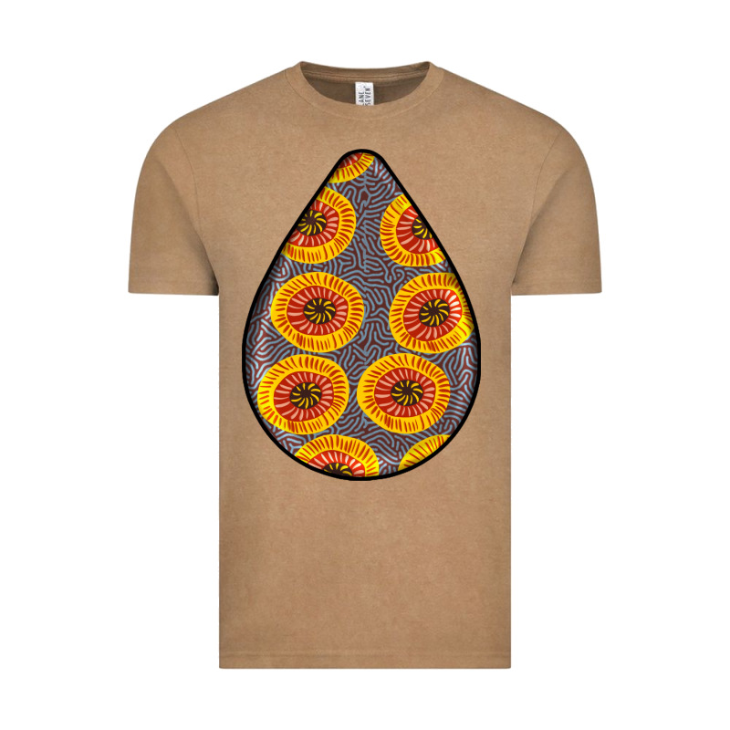 African Fabric Pattern Teardrop Earrings 5 Vintage Tee by BundleAndBundleShop | Teevron