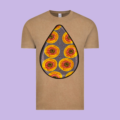 African Fabric Pattern Teardrop Earrings 5 Vintage Tee Designed By Bundleandbundleshop