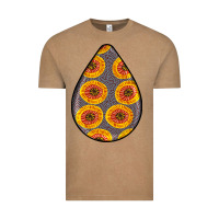 Vintage Coffee african fabric pattern teardrop earrings 5 Vintage Tee - BundleAndBundleShop
