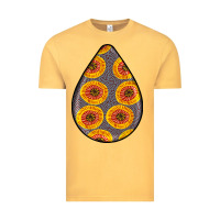 Vintage Mustard african fabric pattern teardrop earrings 5 Vintage Tee - BundleAndBundleShop