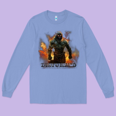 Disturbed 8 Long Sleeve Tee Designed By Artisfamous