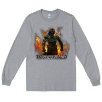 Heather Grey disturbed 8 Long Sleeve Tee - artisFamous