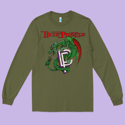 Deep Purple 7 Long Sleeve Tee Designed By Artisfamous