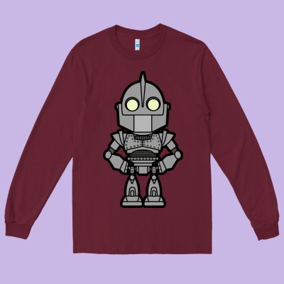 Iron Giant Long Sleeve Tee Designed By Artisfamous